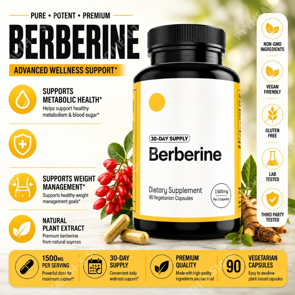 Berberine Hcl Capsule - Berberine HCl Supplement 500mg per capsule,