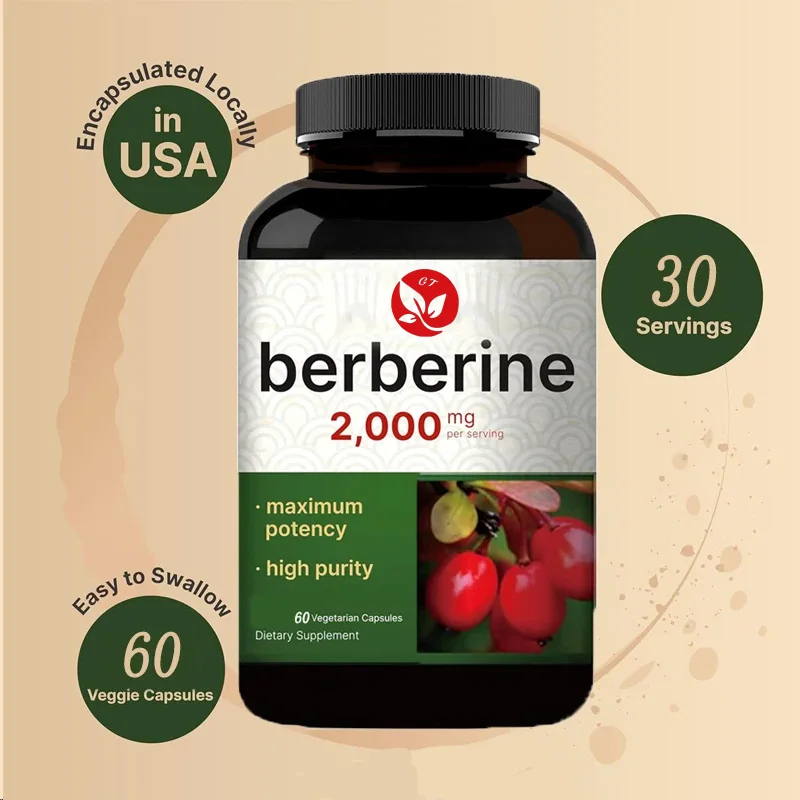 Berberine Hcl Capsule - Berberine Supplement 60 Vegetarische Capsules, 97%