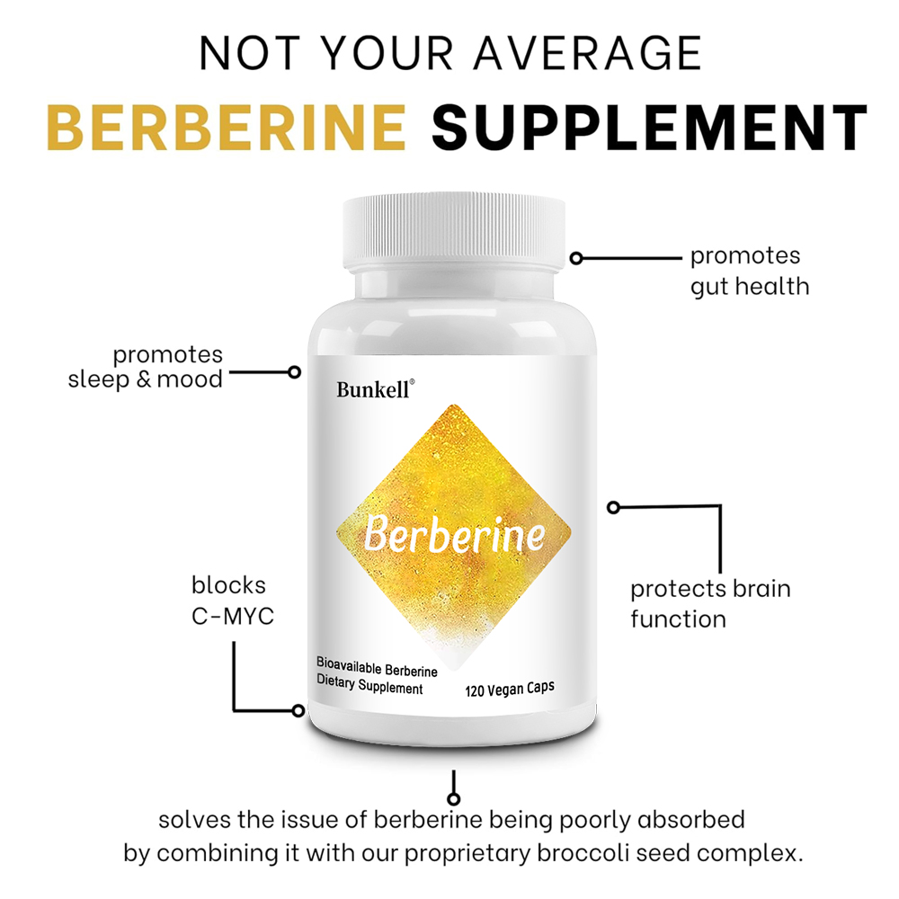Berberine HCl 350mg met Brocco - Berberine Hcl Capsule recensie en prijs